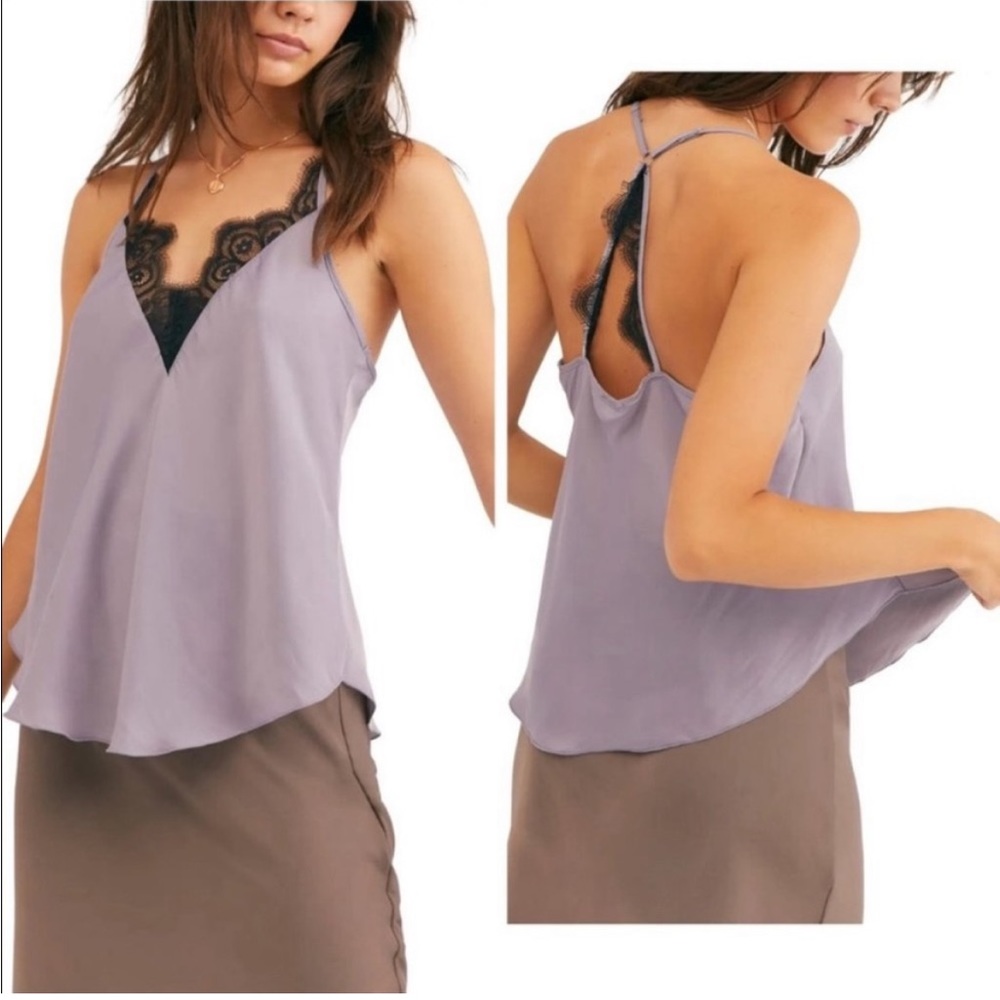 Free People Starlight Cami in Silver Mauve